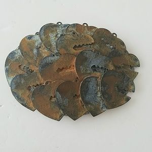 METAL HEART BELT BUCKLE